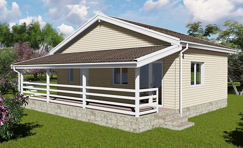 Индивидуальный жилой дом по адресу:  Краснодарский край, Динской район, с/п Новотитаровское, ДНТ Миловидово, ул. Сиреневая, 191. Общая площадь 36.26 м². Сдан 11.11.2019