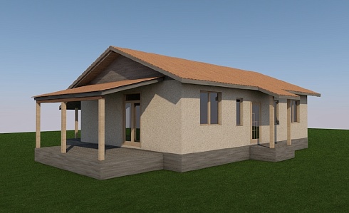 Индивидуальный жилой дом по адресу: Калужская область, г. Калуга, СТ Семья, уч. 10. Общая площадь 100,11  м2. Сдан 11.2019