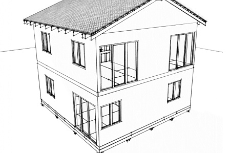 Индивидуальный жилой дом по адресу: Московская область, Одинцовский район, с. Дубки. Общая площадь 112,5 м2. Сдан 04.2019