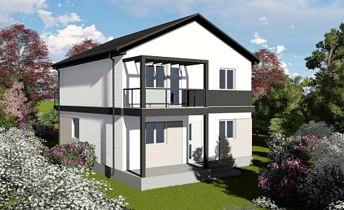 Индивидуальный жилой дом по адресу: Краснодарский край, г. Краснодар, Пашковский сельский округ, п. Знаменский, с/т Рассвет. Общая площадь  - 125 м2. Сдан 12.2019