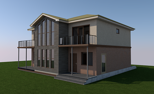 Индивидуальный жилой дом по адресу: Московская область, Солнечногорский район, СНТ «Жилино». Общая площадь 228 м2. Сдан 03.2019