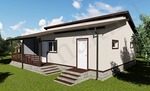 Индивидуальный жилой дом по адресу: Краснодарский край, Туапсинский район, СТ Ветеран. Общая площадь 100 м2. Сдан 09.2019