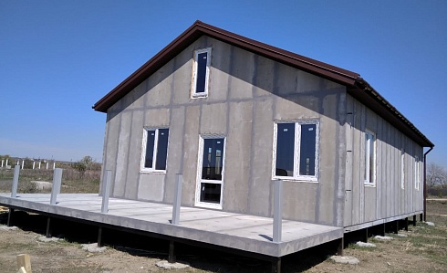 Индивидуальный жилой дом по адрему: г. Севастополь, с. Орловка. Площадь 90м2. Сдан 06.2020