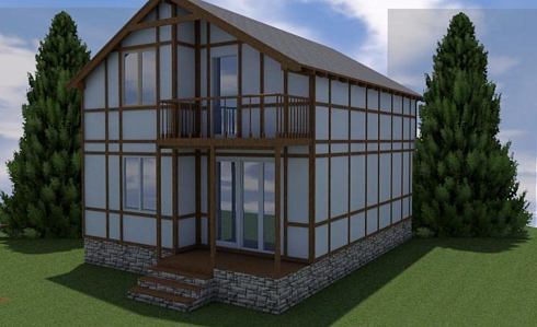 Индивидуальный двухэтажный жилой дом по адресу: Краснодарский край г. Сочи, Адлерский район, С/Т «Знание». Общая площадь - 115,51 м 2