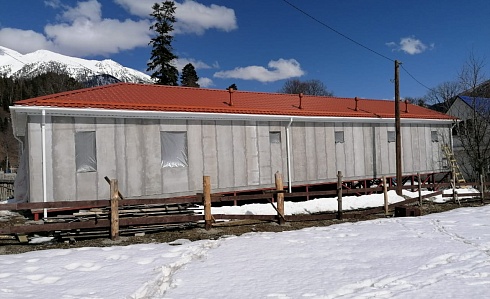 Индивидуальный жилой дом по адресу: С. АРХЫЗ, УЛ. КУРДЖИЕВА, Д. 2В. Сдан: 27.03.2021